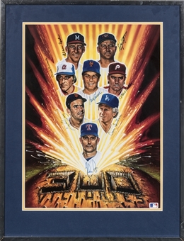 300 Win Club Multi Signed Litho With 8 Signatures (Beckett)